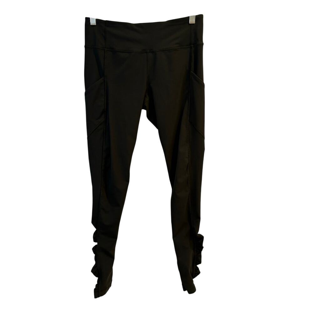 Lululemon Size 8 Speed Tight IV Ruched Calf / Ankle Dark Gray